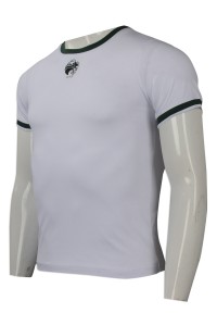 T767 供應T恤 自製logo印花T恤 設計淨色T恤  網上下單T恤  T恤專營店    白色 激凸T恤